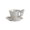 Set “Perle de Mer” – tasse et sous-tasse en forme de coquillage